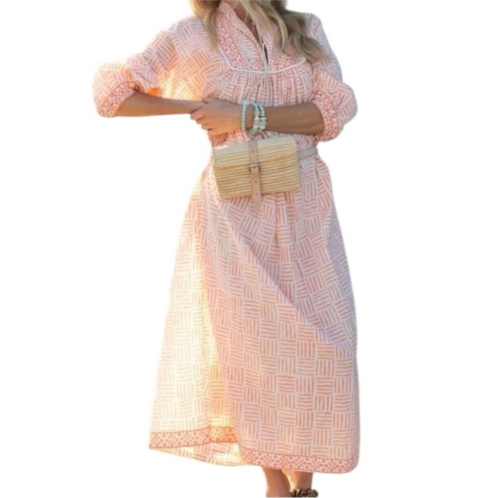 Marea Endless Summer Maxi Kaftan Dress in Orange